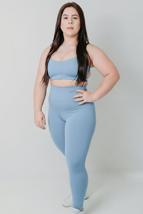 Conjunto Bella Legging Básica e Top Trançado nas Costas