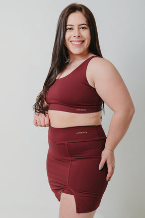 Conjunto Bella Short Saia e Top Decote V