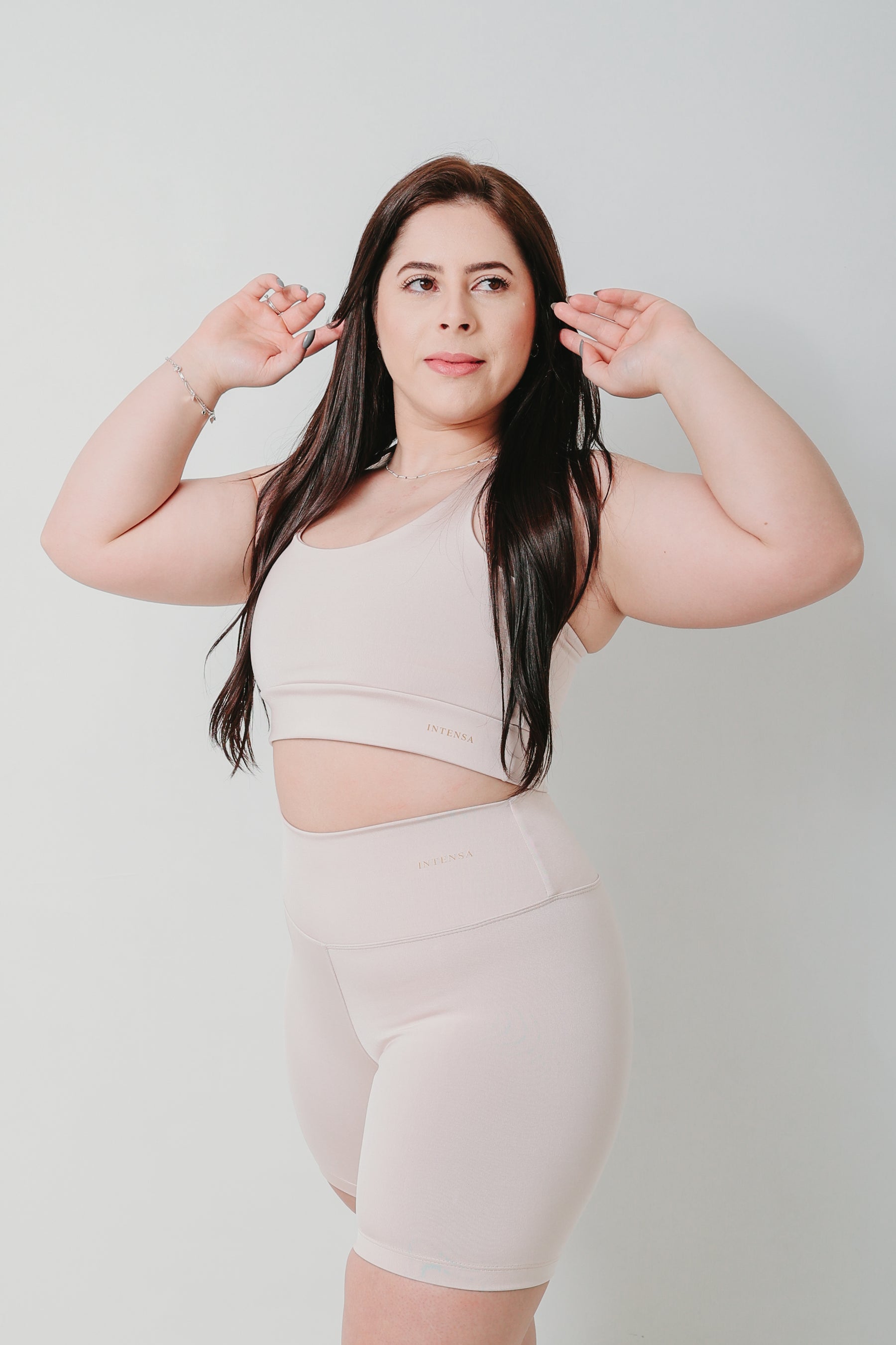 Conjunto Bella Short Cós Alto Top Nadador