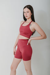 Conjunto Bella Short Cós Alto Top Nadador