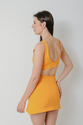 Conjunto Bella Short Saia e Top Decote V